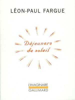 cover image of Déjeuners de soleil